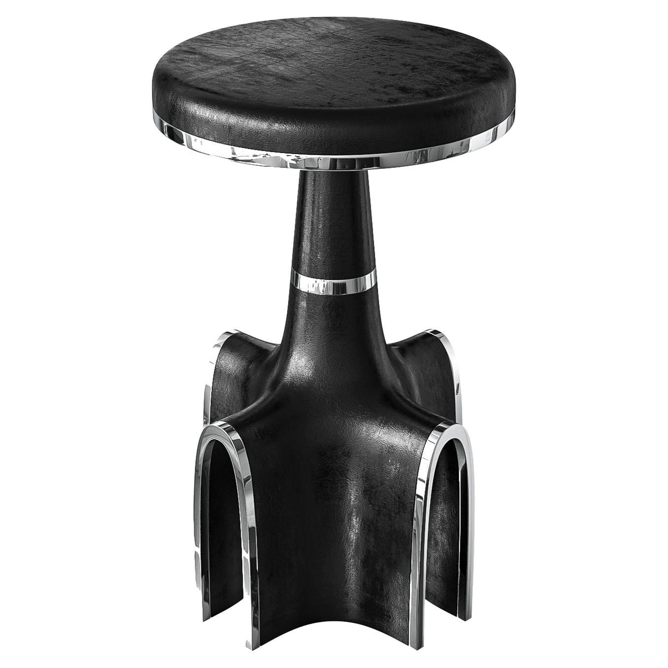 "Quartina" Bar Stool with Stainless Steel, Istanbul
