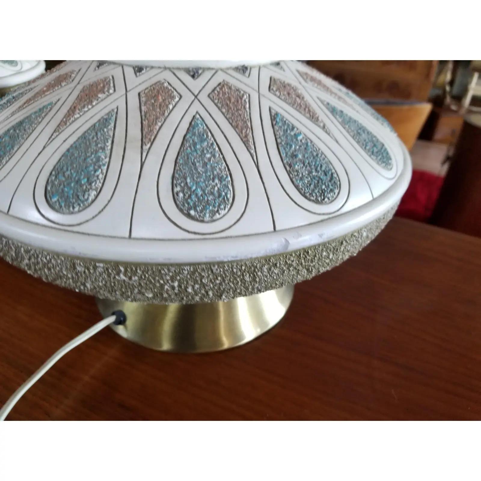 Quartite Creations Mid-Century Modern Lamps, a Pair 1