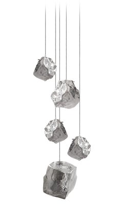 Quartz 5 Lights Glass Pendant