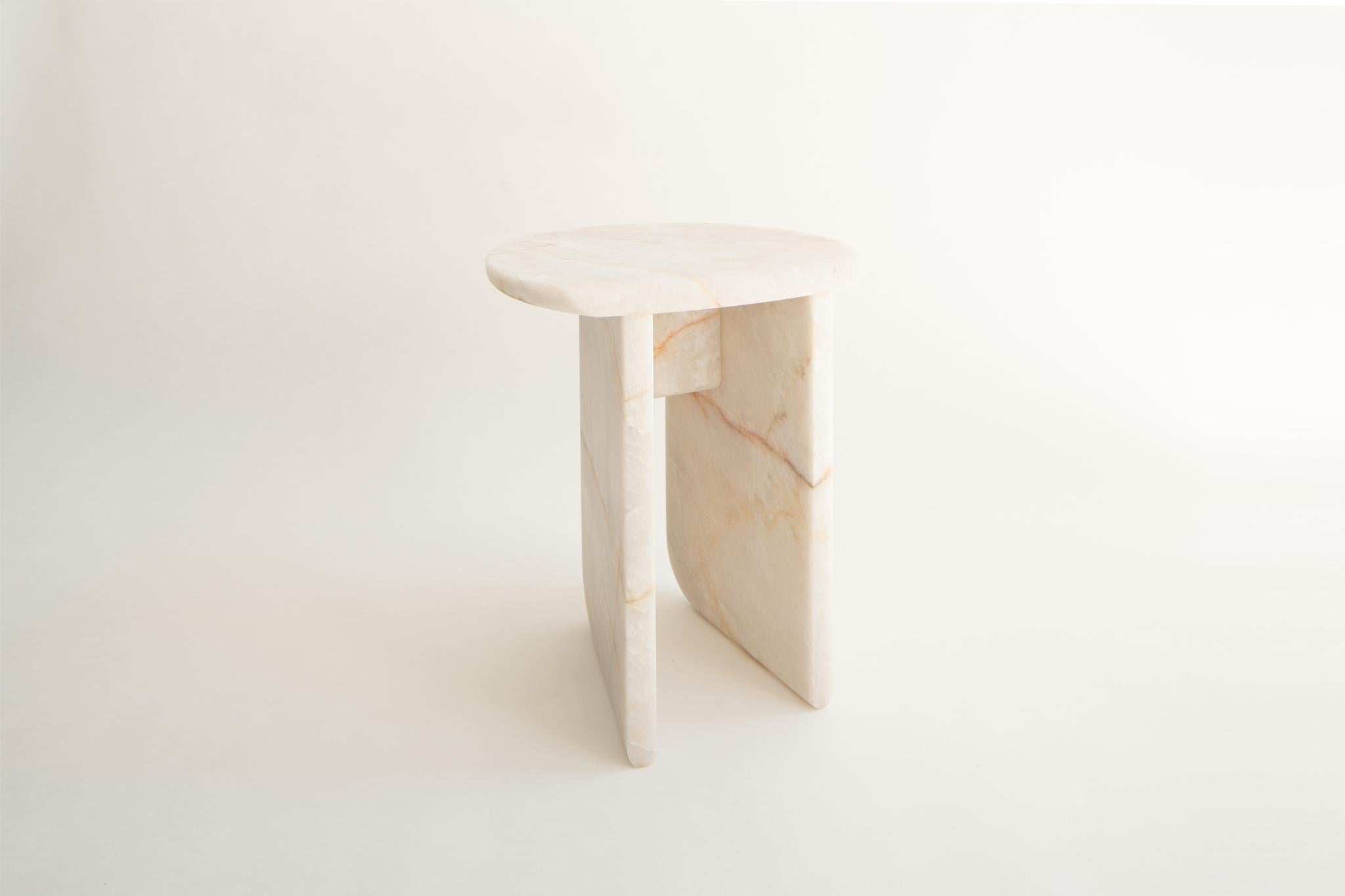 Modern Quartz Amplifier Side Table by Jude Di Leo For Sale