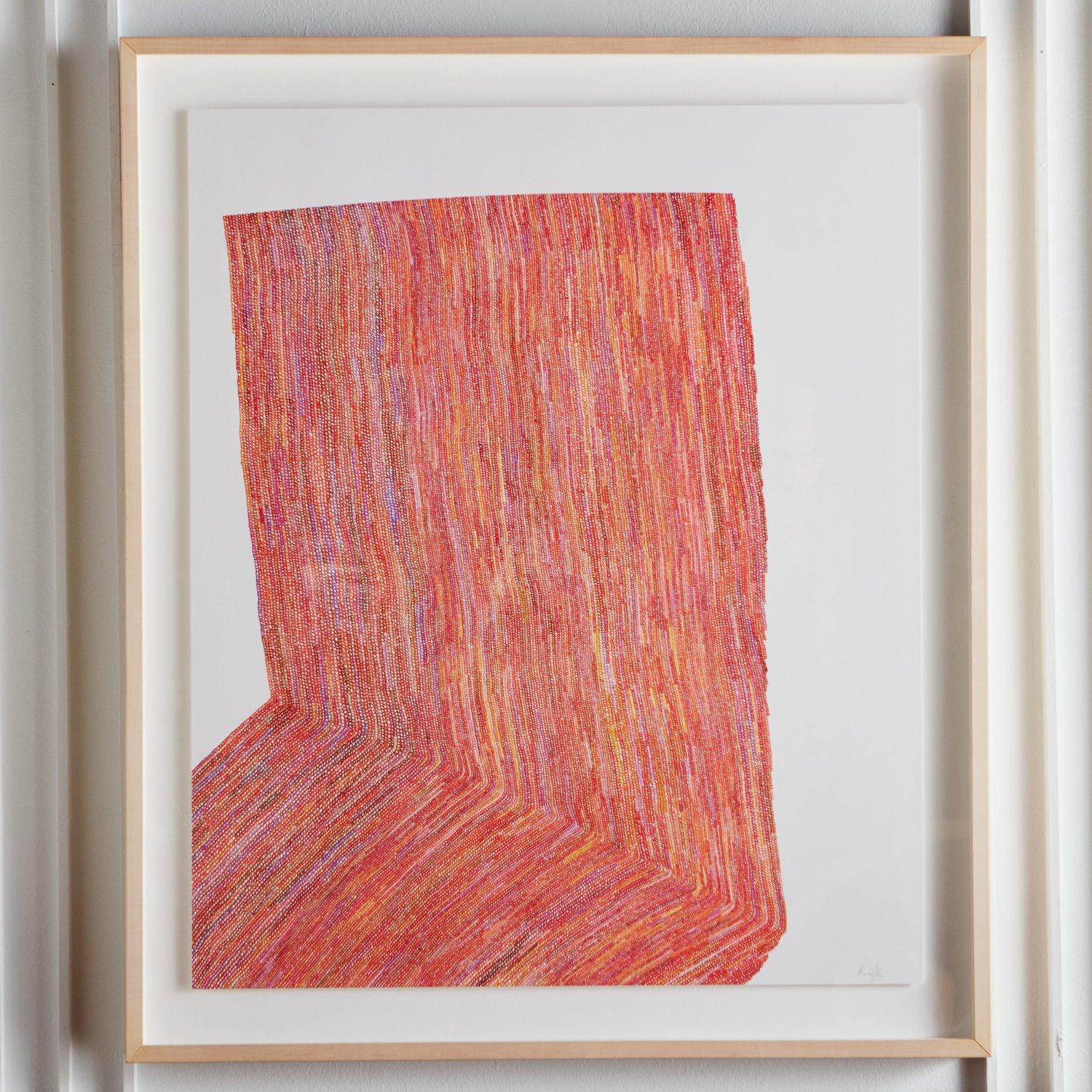 Pen on paper in a custom floating blonde wood frame with plexiglass. Signed lower right. A similar piece by Daly is also available in our shop. 

Rachel Daly is an English Artist living in Connecticut. Born and raised in Florence, Italy,