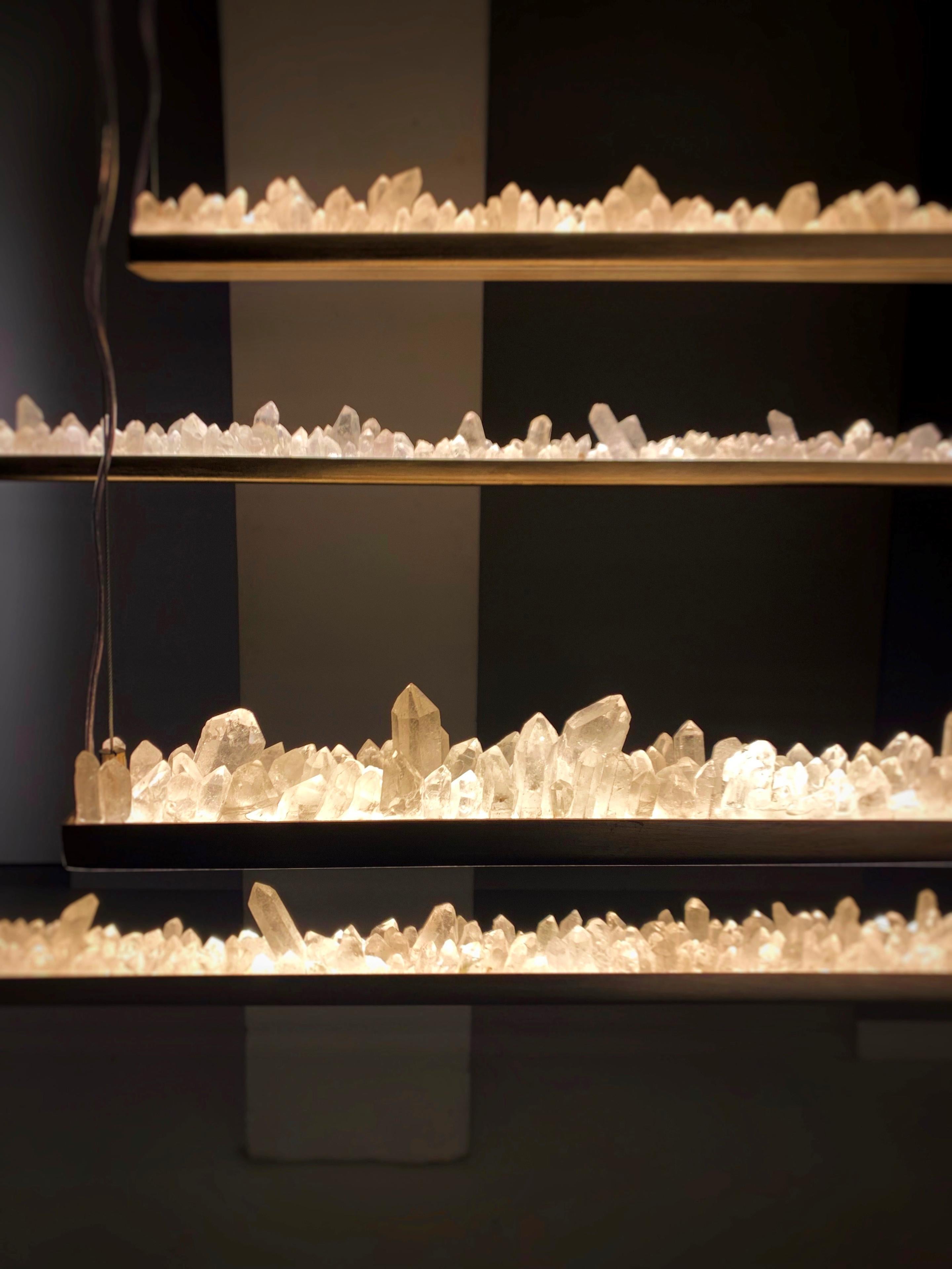 Brasiliano Lampada a sospensione Quartz di Aver in vendita