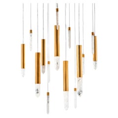 Lampe lustre en quartz d'Aver