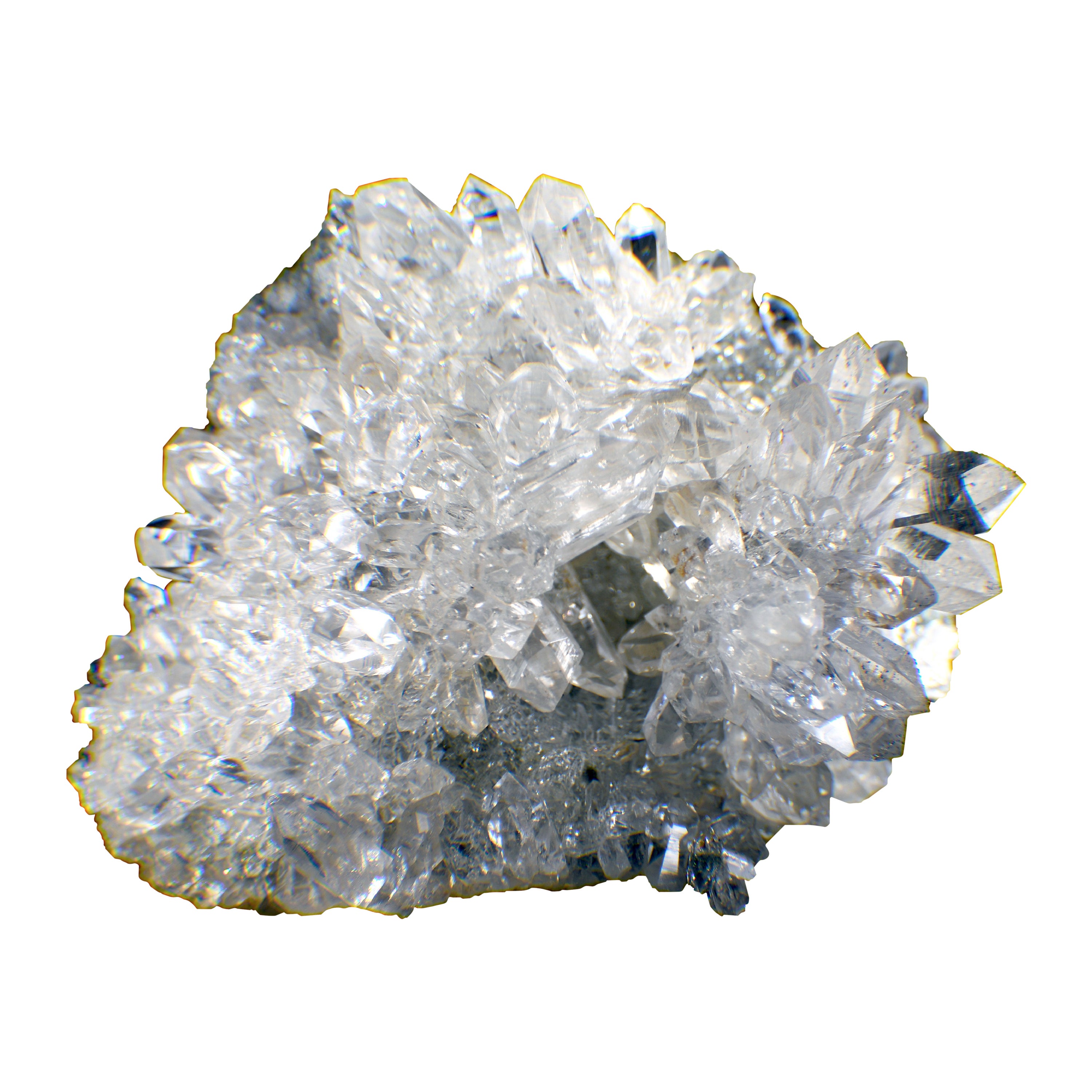 Quarzcluster mit Chlorideinschlüssen