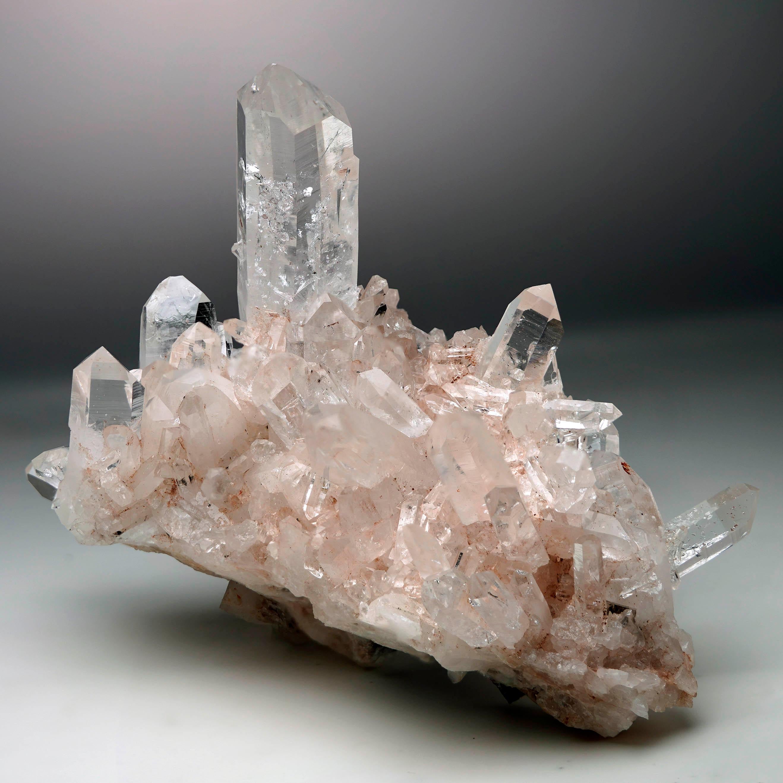 Colombian Natural Rose Quartz Cluster with Lithium Inclusions From Colombia – 4.41 Lb. For Sale