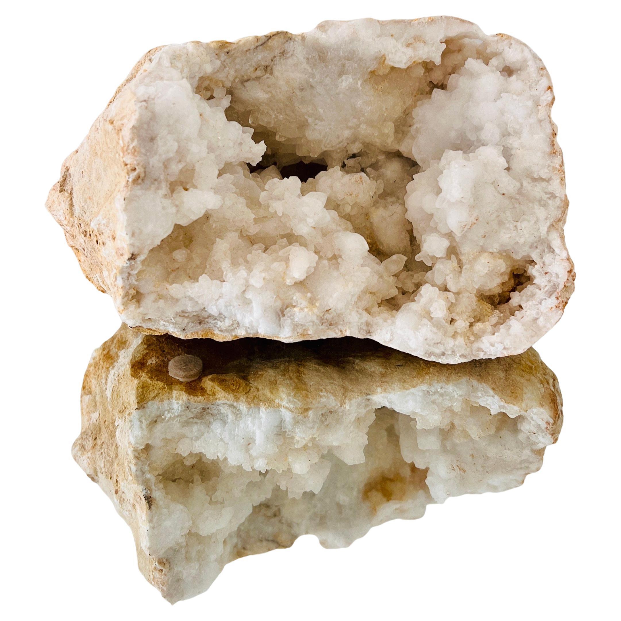 Quartz Crystal Geode and Natural Specimen Decorative Object For Sale at
