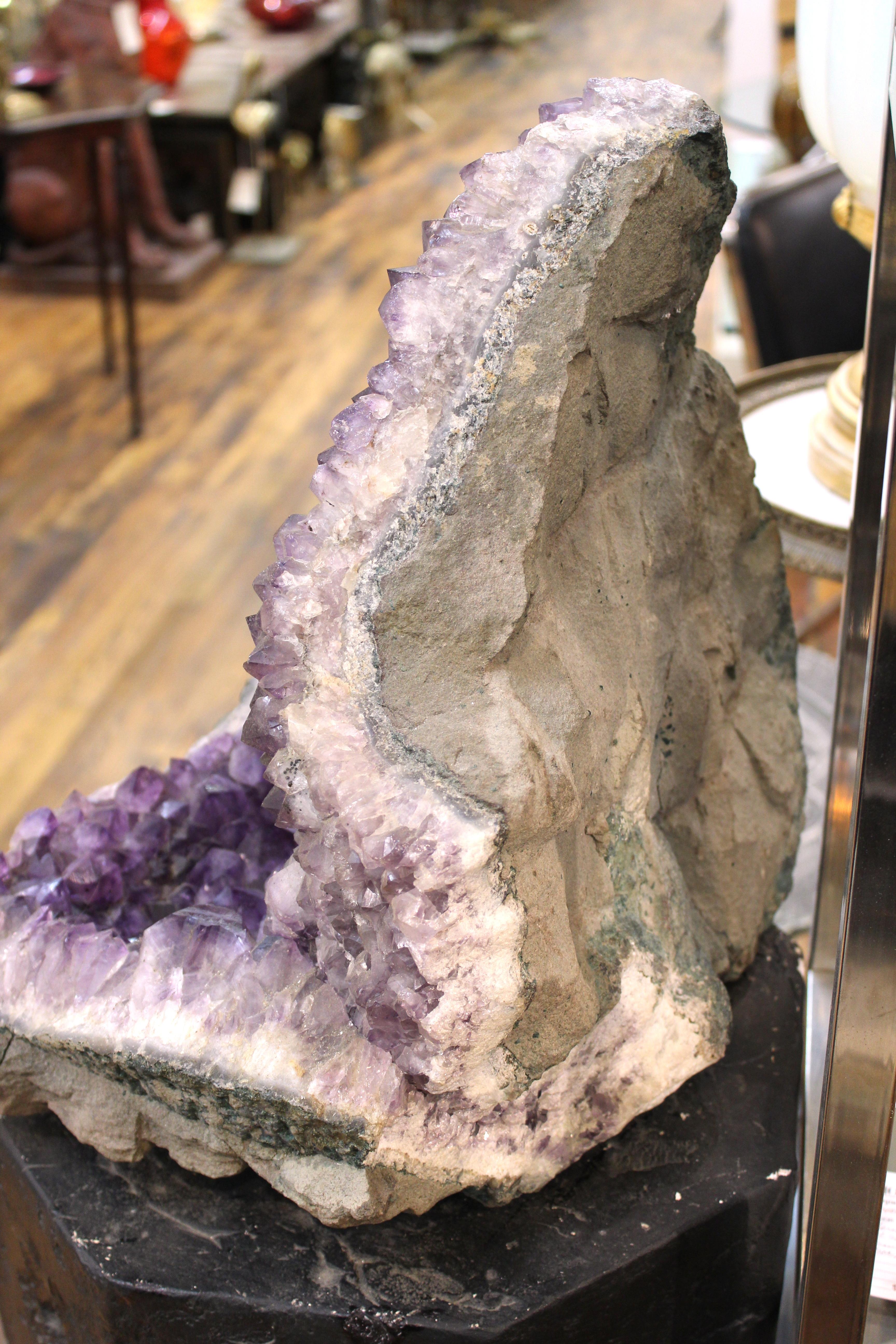 Mid-Century Modern Quartz Crystal Geode Specimen For Sale