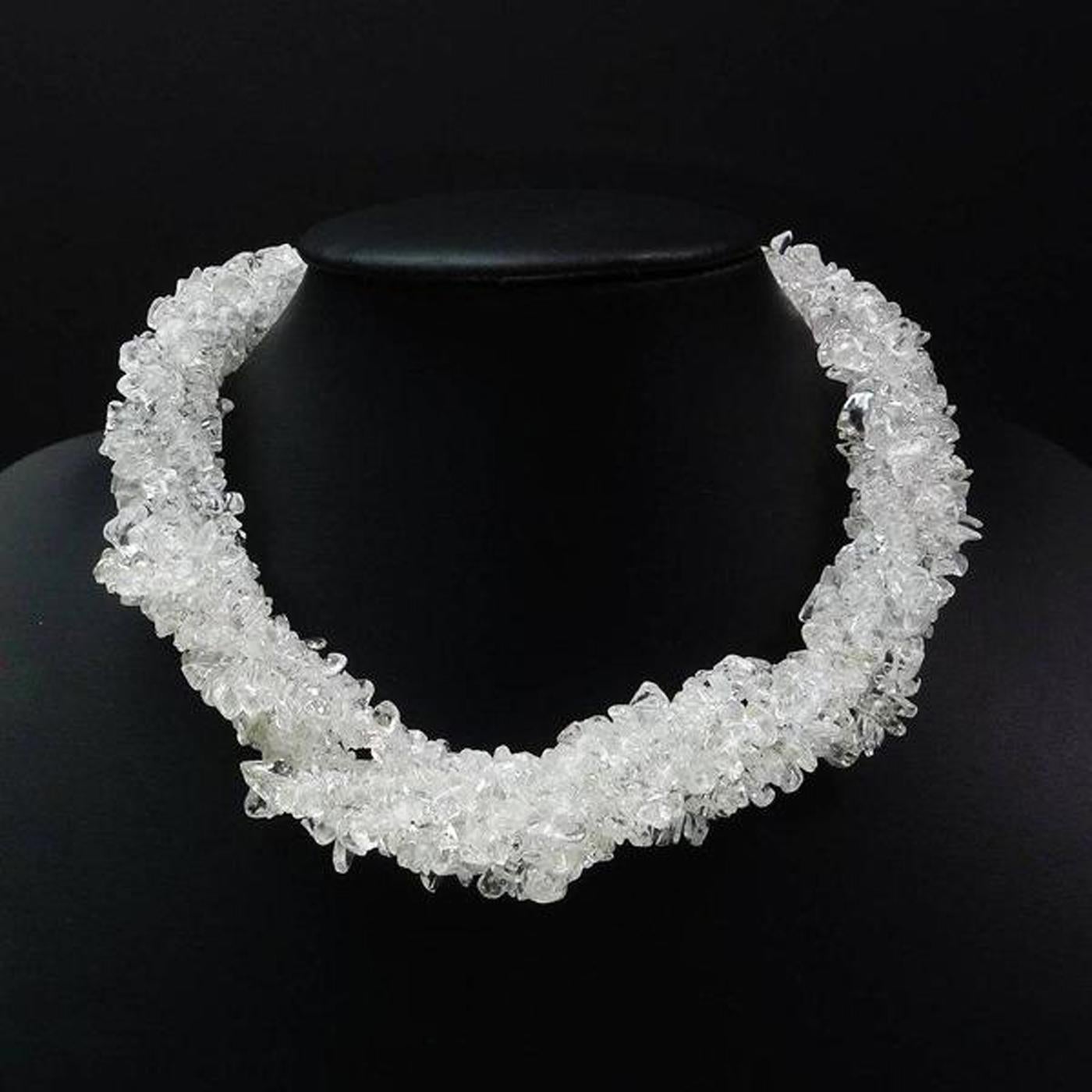Women's Quartz Crystal Multi-Strand Necklace