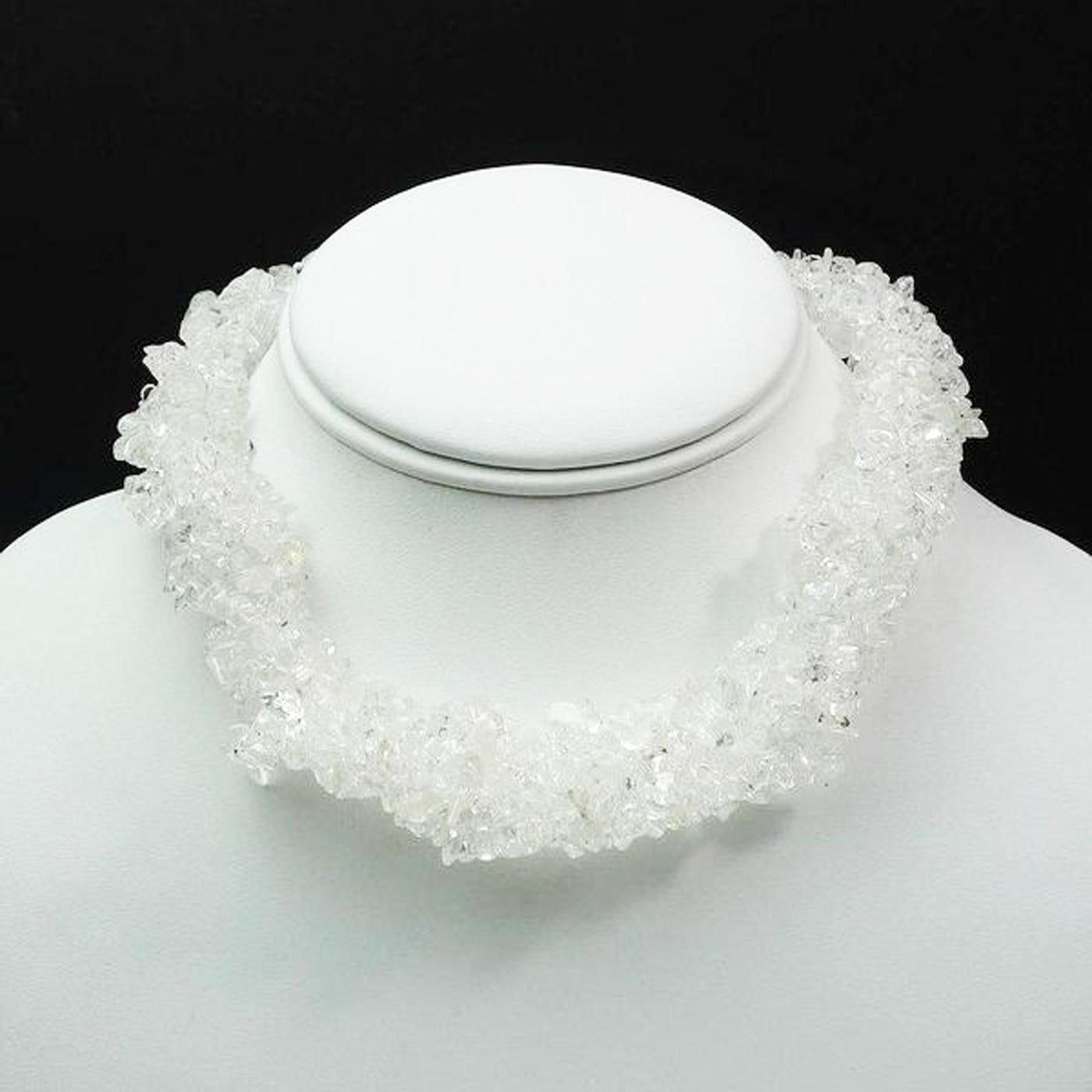 Quartz Crystal Multi-Strand Necklace 1