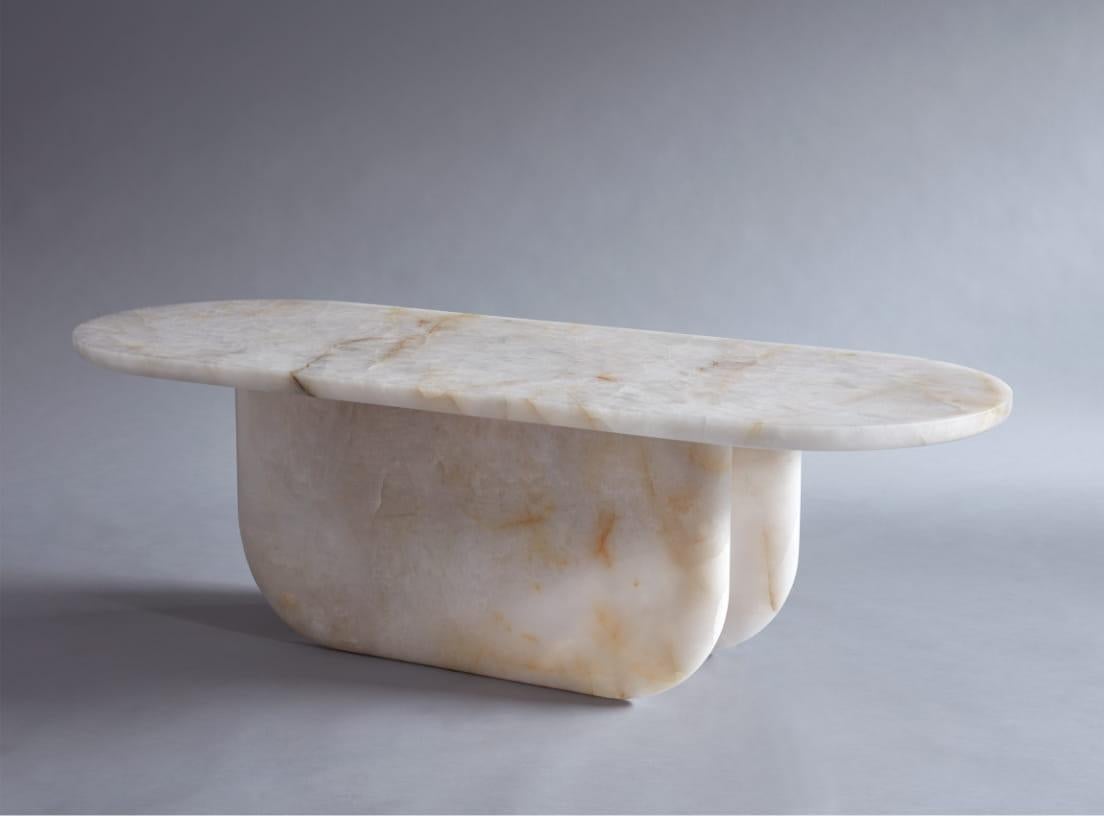 Modern Quartz Crystal Table by Jude Di Leo For Sale