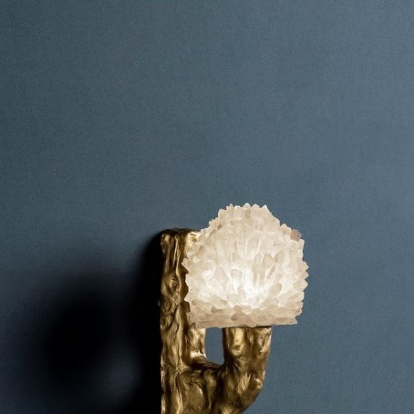 Post-Modern Quartz Wall Sconce I by Aver For Sale
