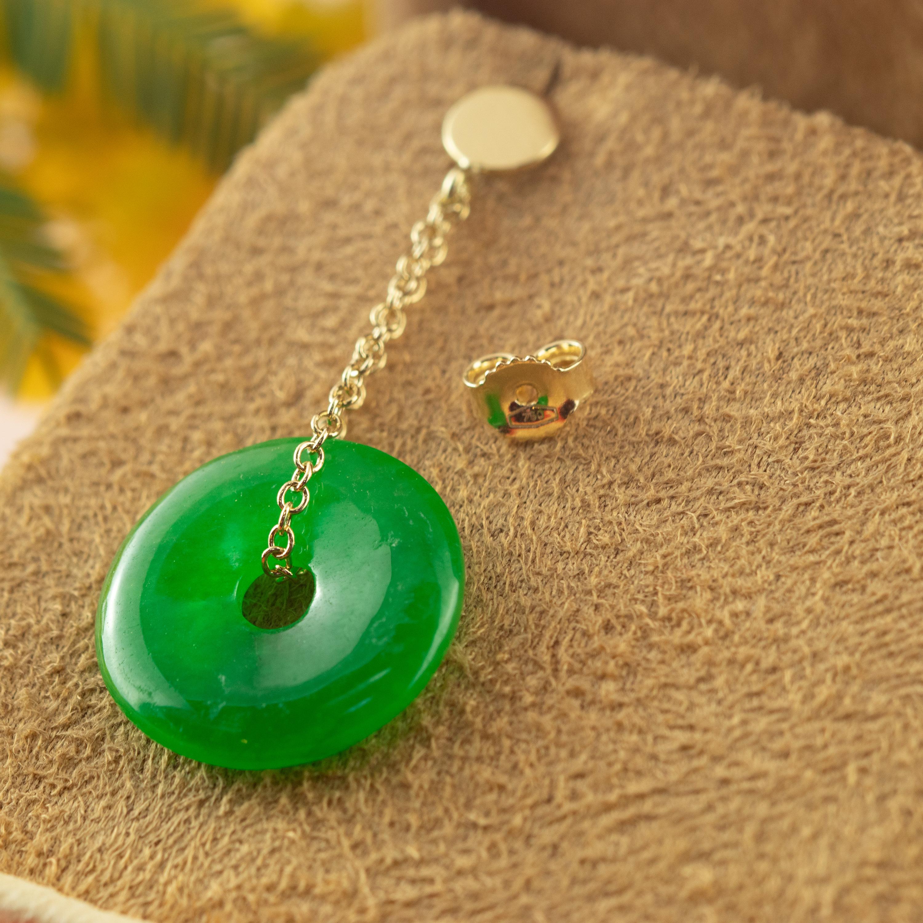 Orecchini fatti a mano in quarzo Greene & Greene, oro 18 carati, a catena, con pendenti da cocktail In condizioni Nuovo in vendita a Milano, IT