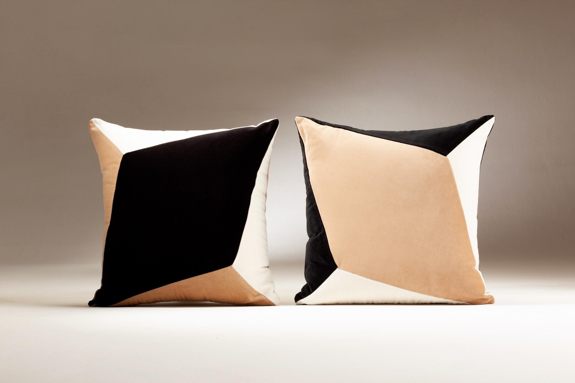 Coussin décoratif Deluxe fait main Quartz I rouge brique et jaune bouclé Neuf - En vente à Viseu, PT