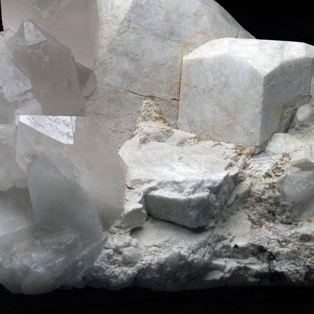 Contemporary Quartz on Feldspar For Sale
