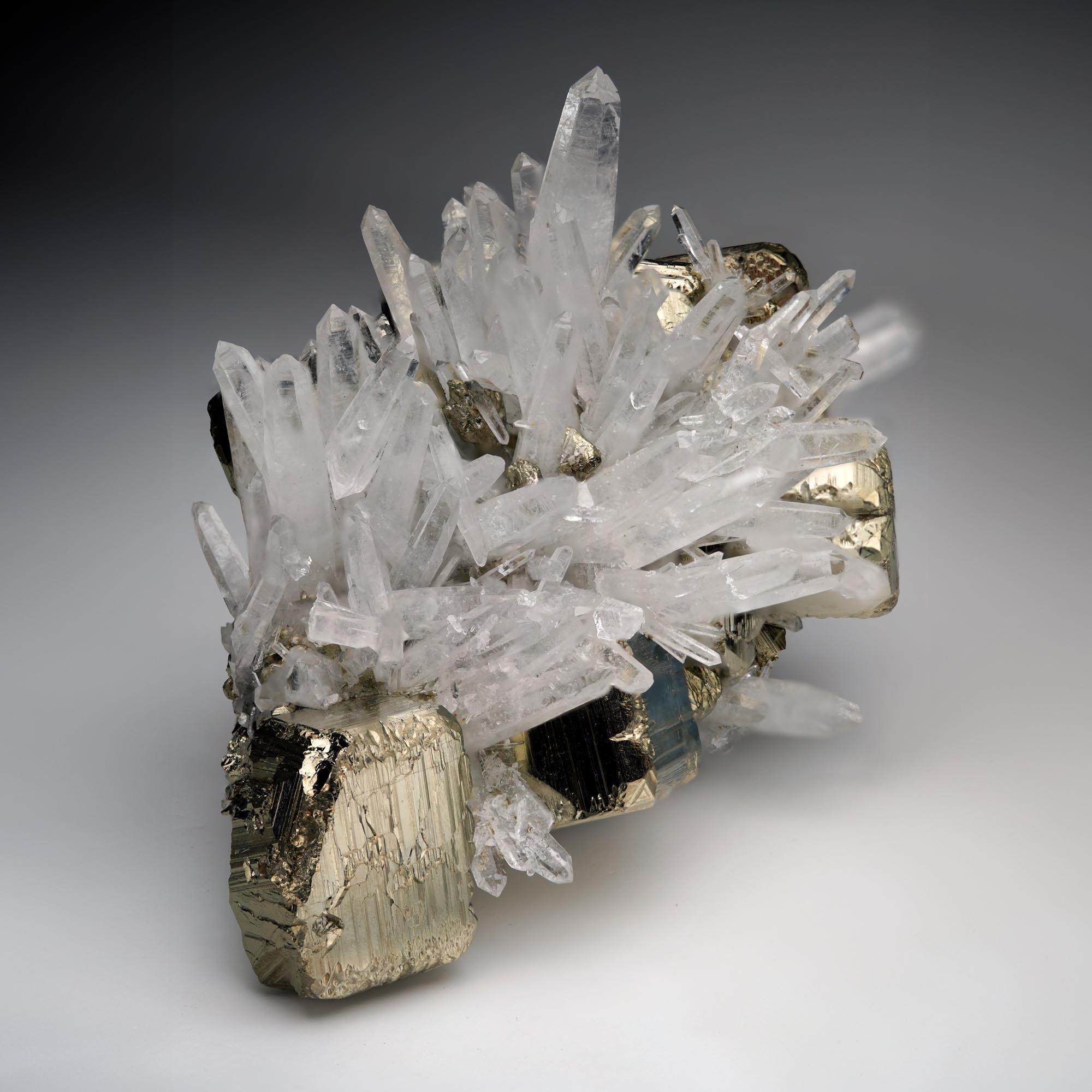 Quartz on Pyrite From Peru In New Condition For Sale In New York, NY