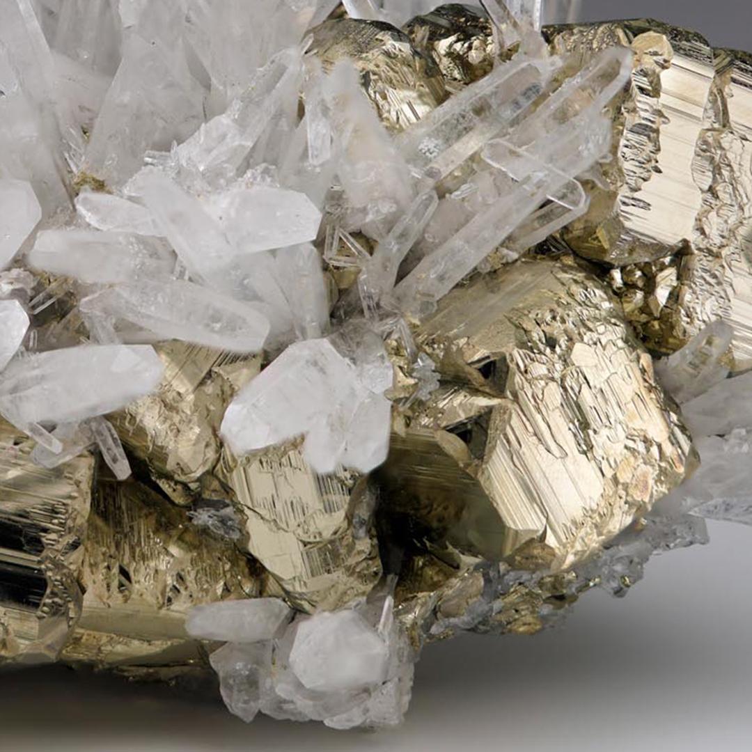Quartz on Pyrite From Peru For Sale 1