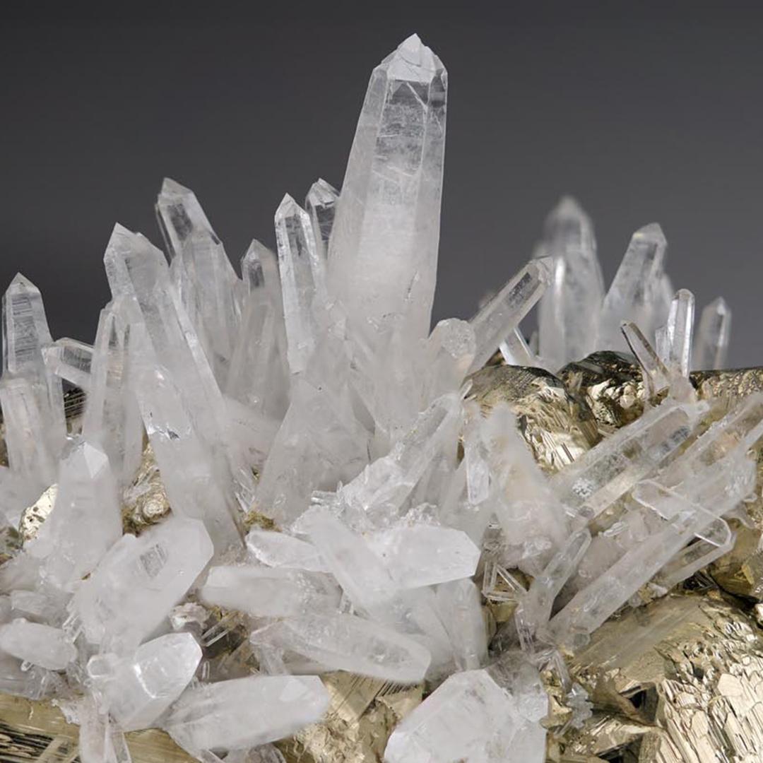 Quartz on Pyrite From Peru For Sale 2