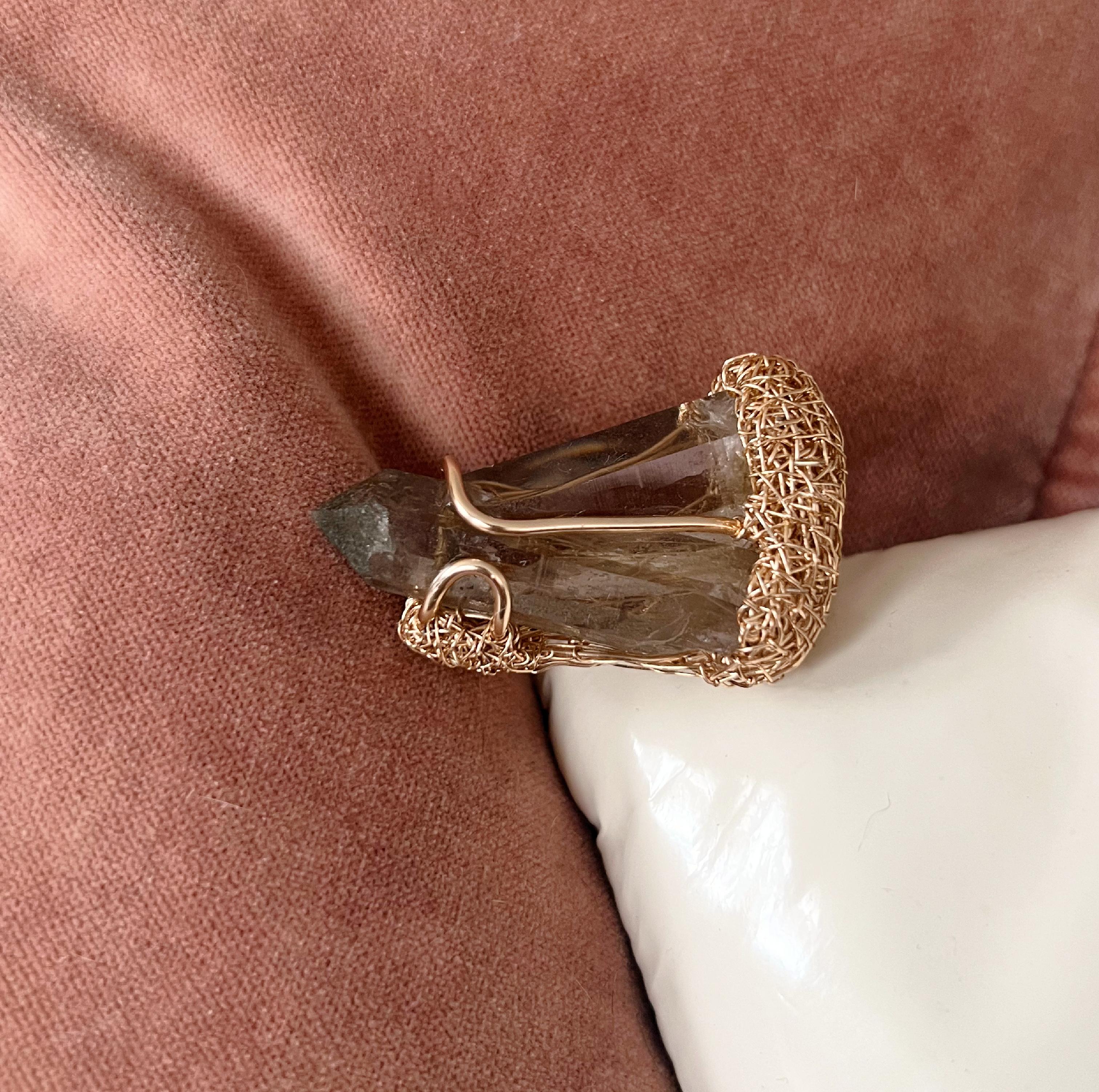 Quartz one-of-a-kind Cocktail and Statement Ring For Sale 11