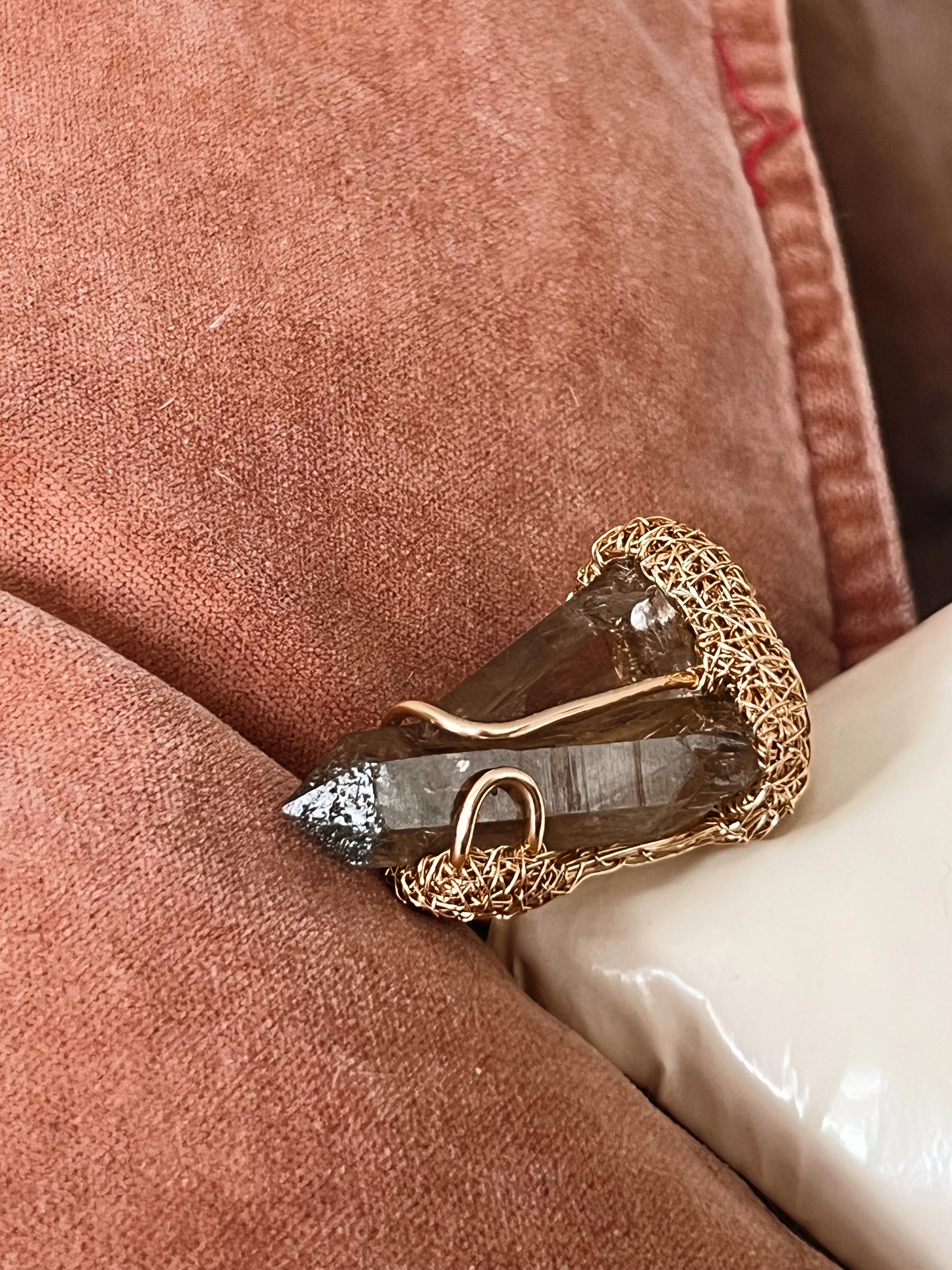 Quartz one-of-a-kind Cocktail and Statement Ring For Sale 1