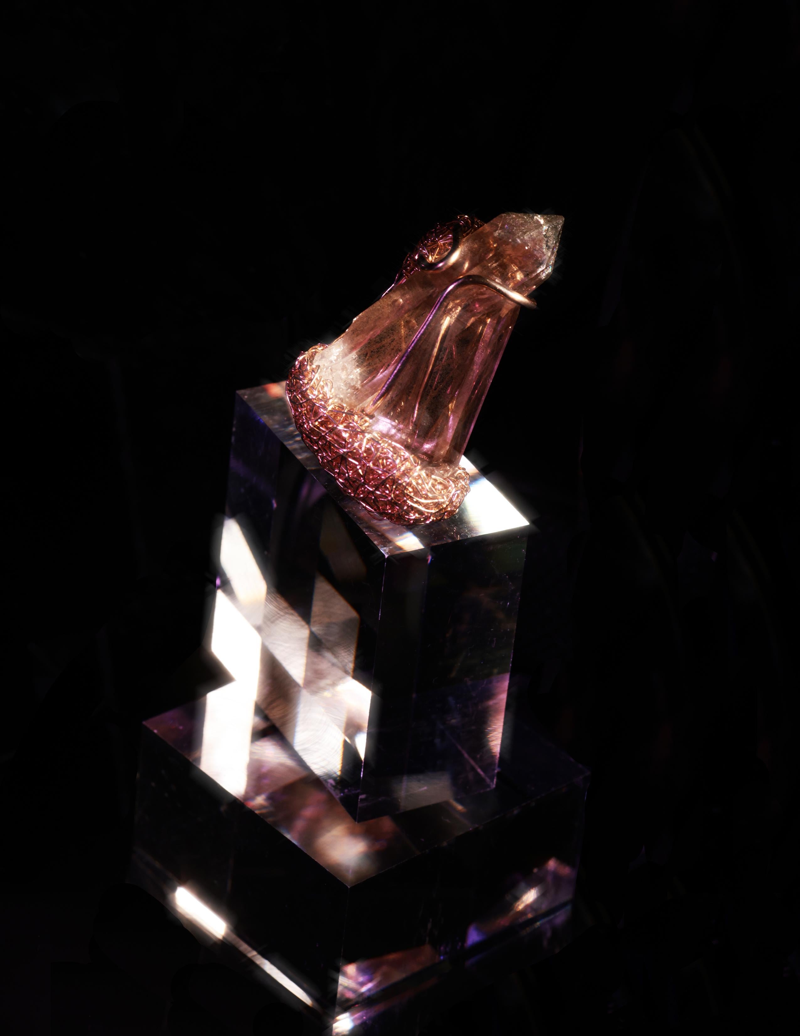 Quartz one-of-a-kind Cocktail and Statement Ring For Sale 3