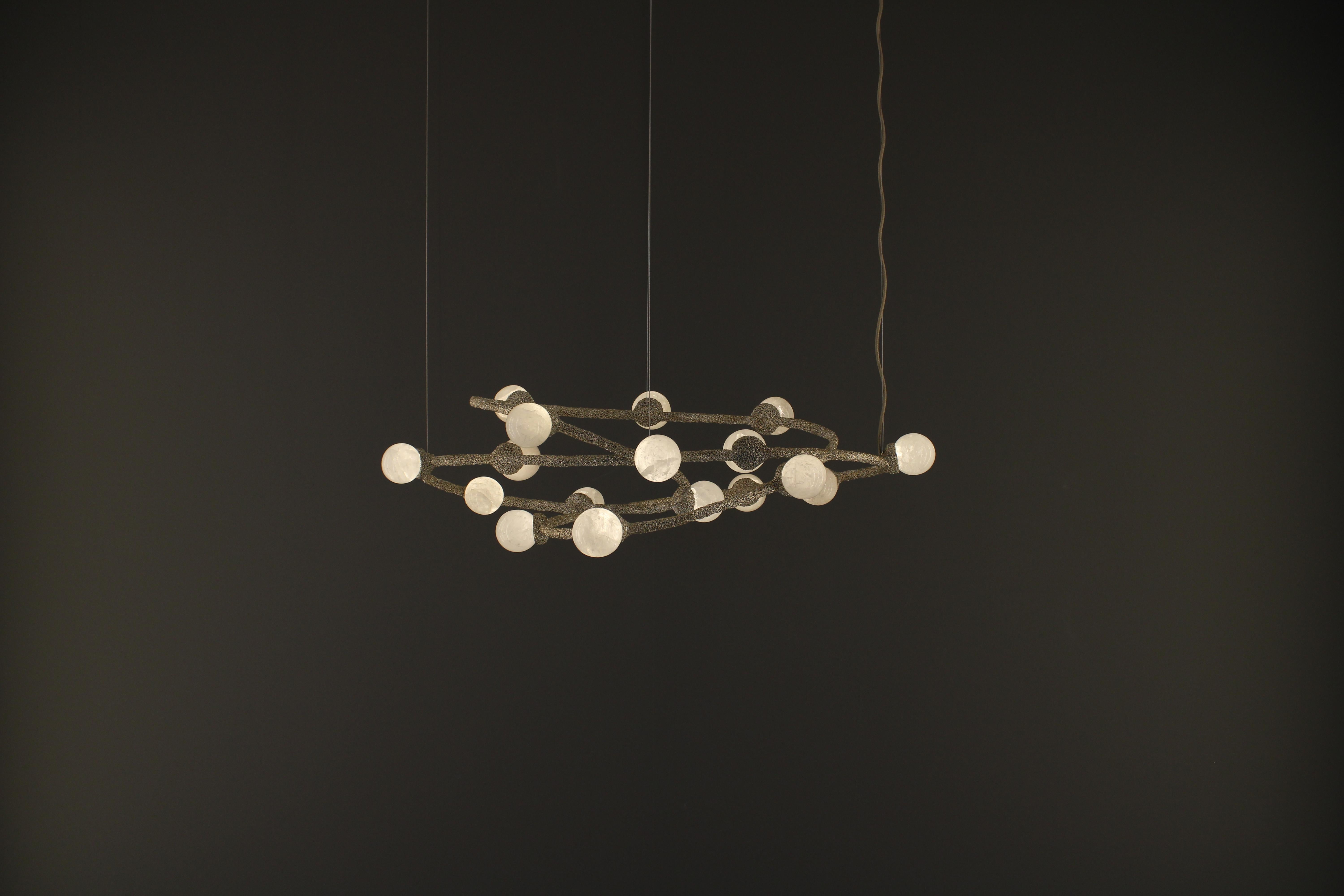 Art Déco Lampada a sospensione Quartz II di Aver in vendita