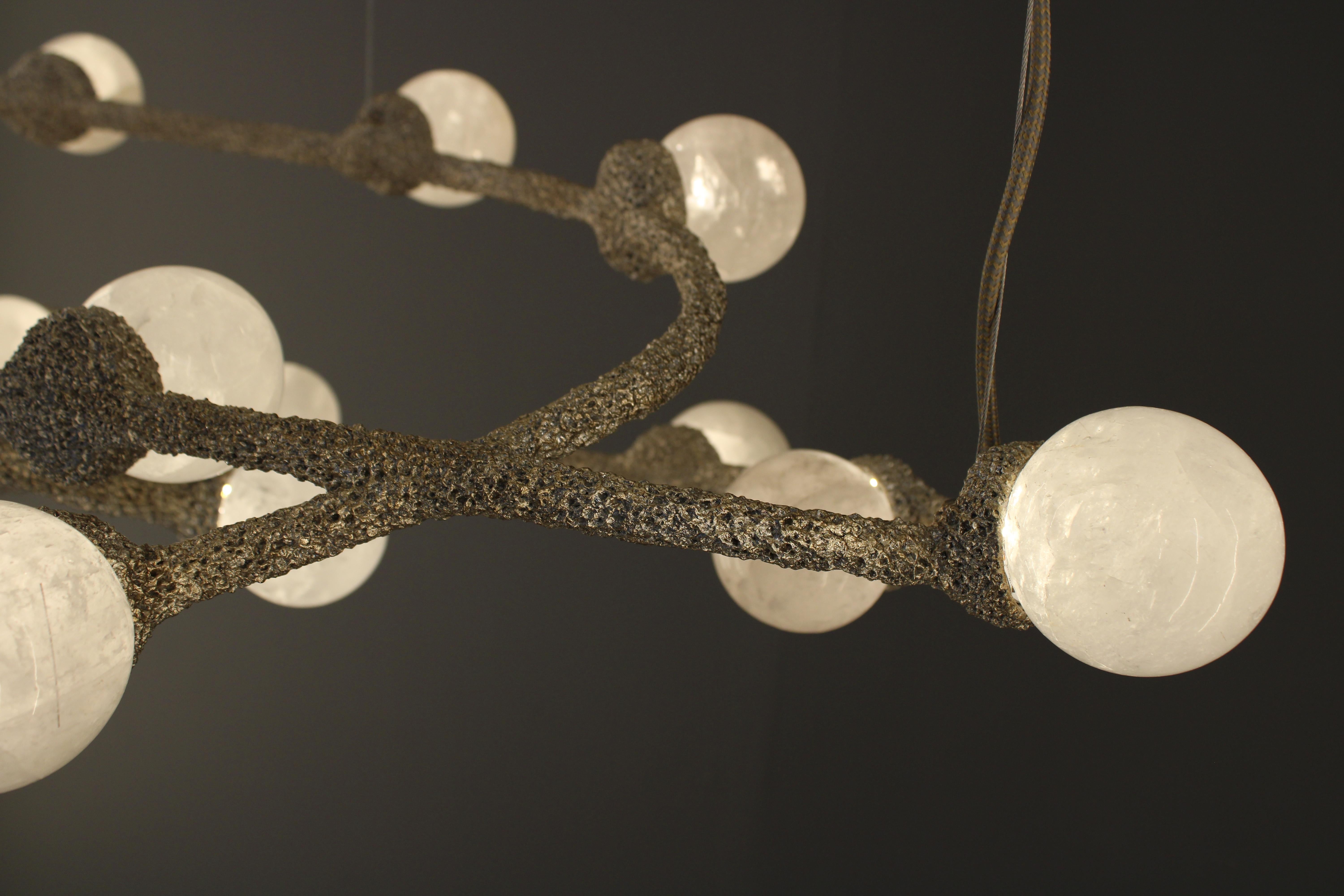 Metallo Lampada a sospensione Quartz II di Aver in vendita