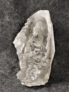 Quartz Rock Crystal of a Chinese Goddess