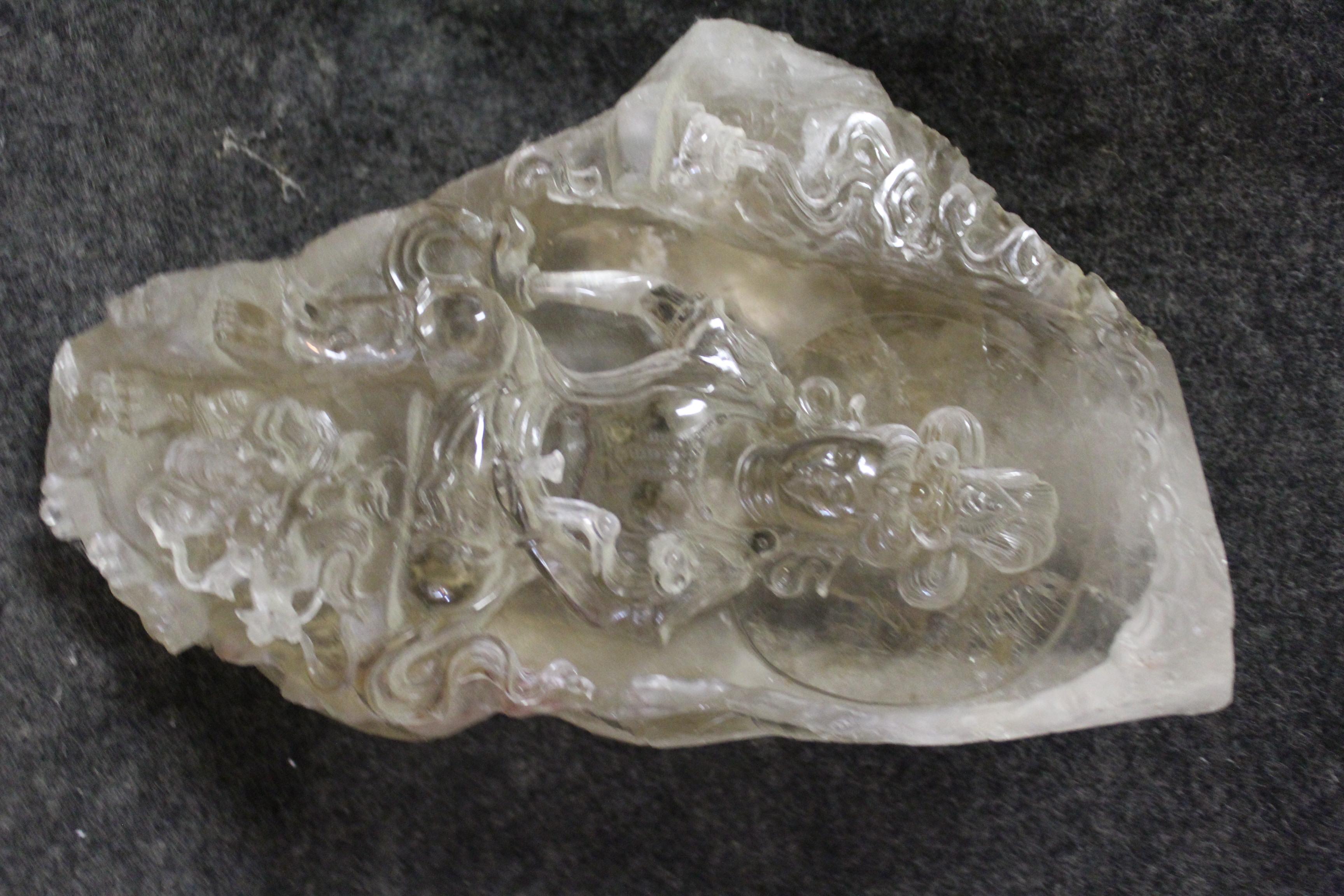 Cristal de roca de cuarzo de una diosa china Exportación china en venta