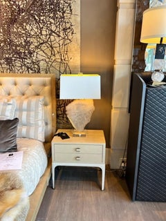 Quartz slice table lamp