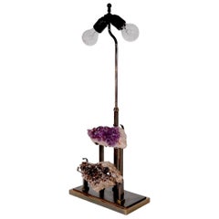 Quartz Specimen Lamp att. to Willy Daro c 1960/70's