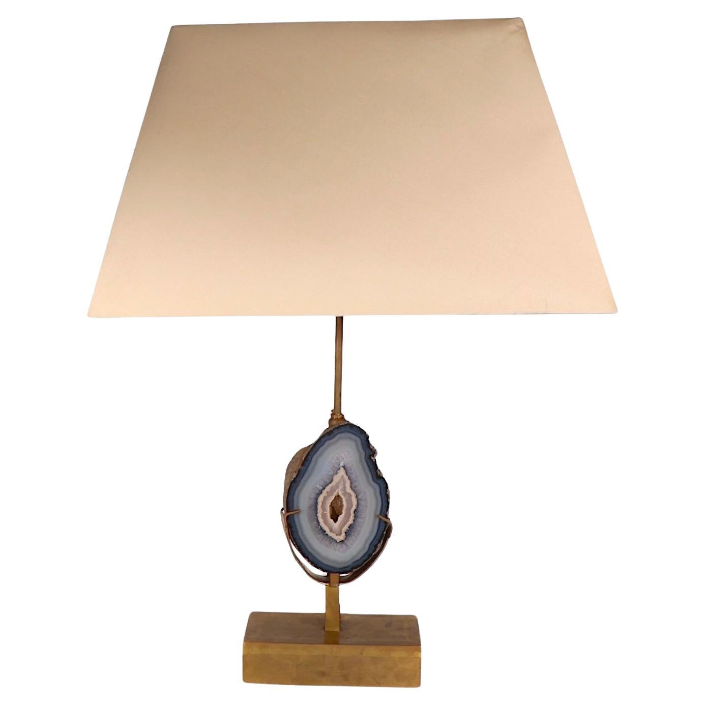 Quartz Specimen Table Lamp att.  to Willy Daro c 1960/70’s