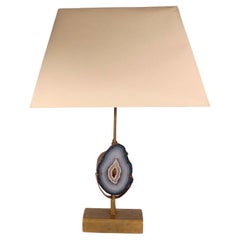 Vintage Quartz Specimen Table Lamp att.  to Willy Daro c 1960/70’s