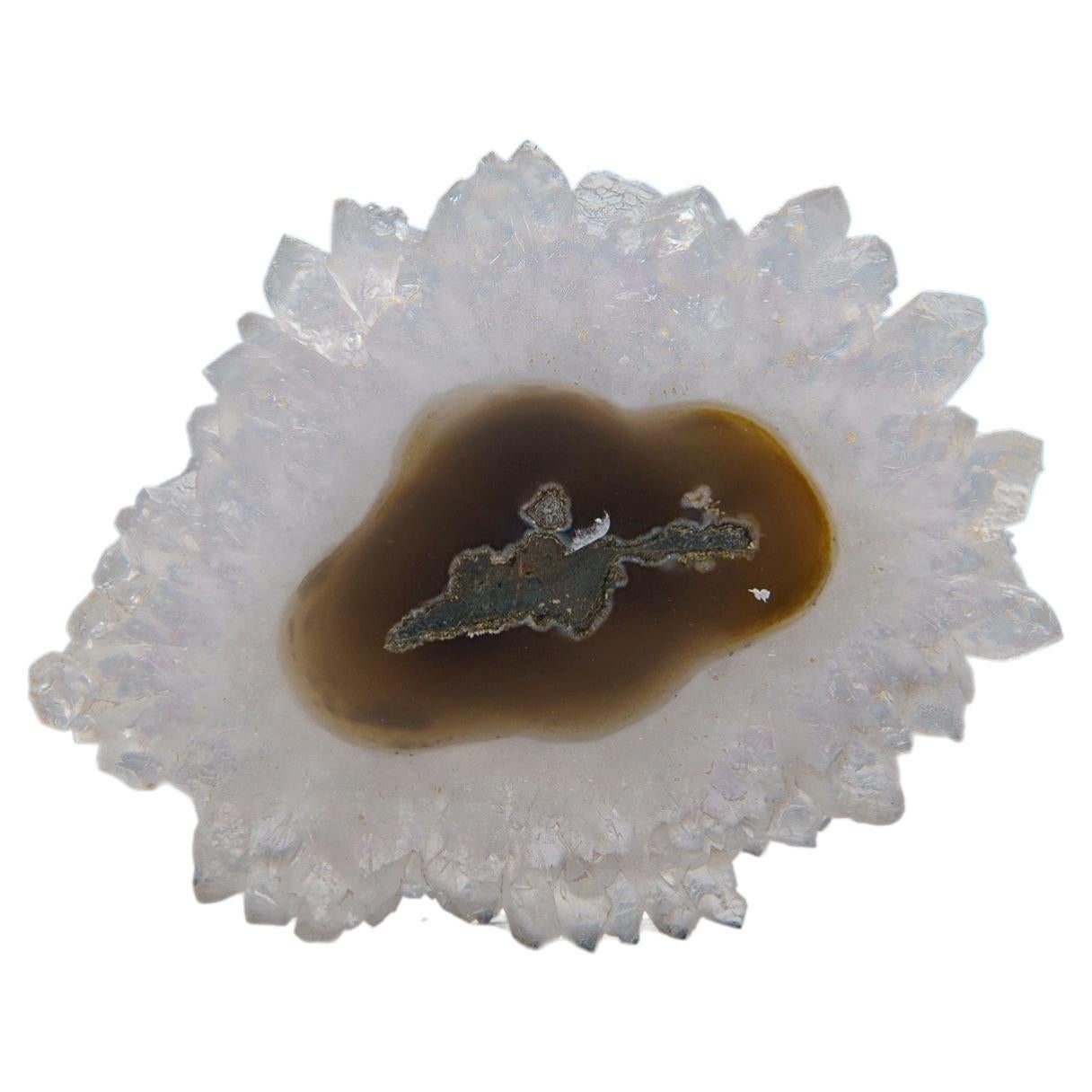Quartz Stalactite Slice from Uruguay (271.8 grams) For Sale