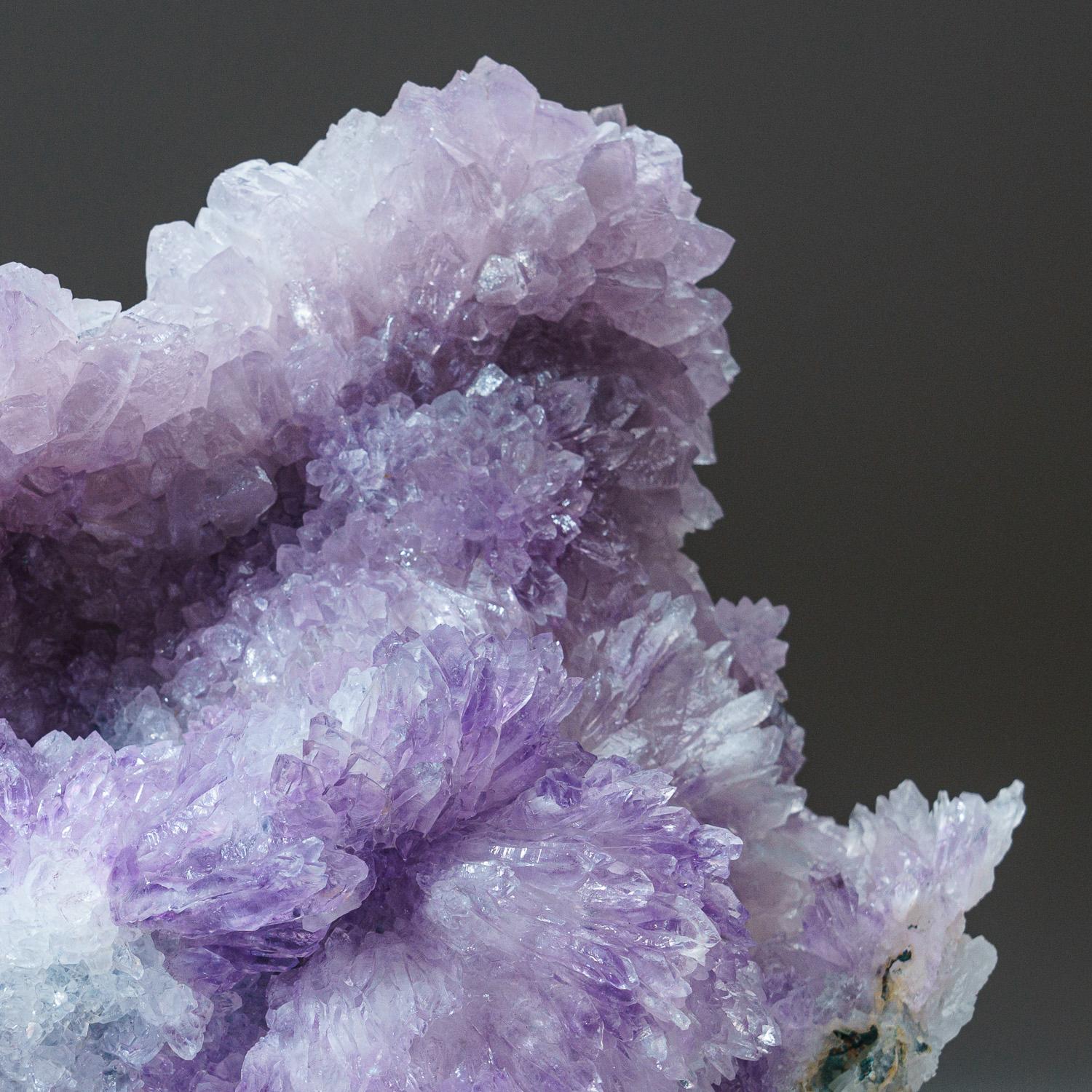 Quartz var. Amethyst Flower from Rio Grande do Sul, Brazil In Excellent Condition For Sale In New York, NY