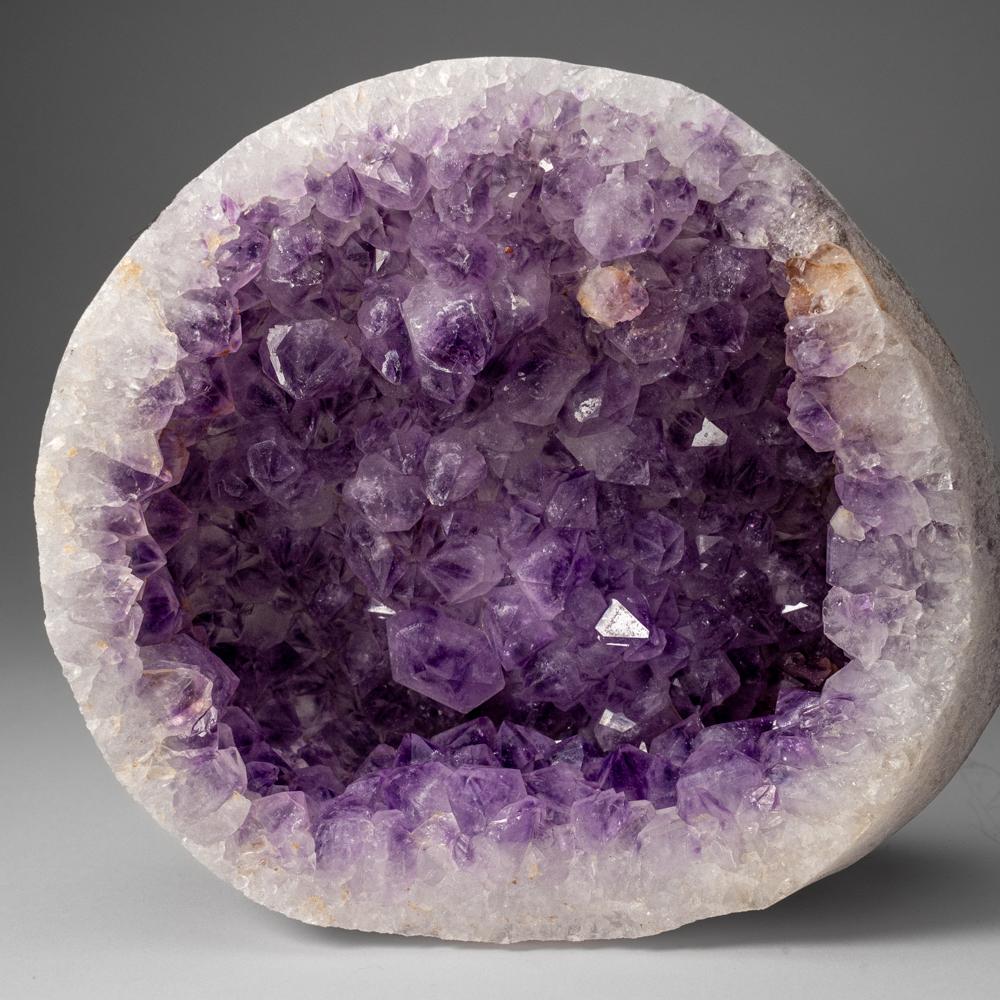 Indian Quartz var. Amethyst Geode from Tekhdi, Madhya Pradesh, India For Sale