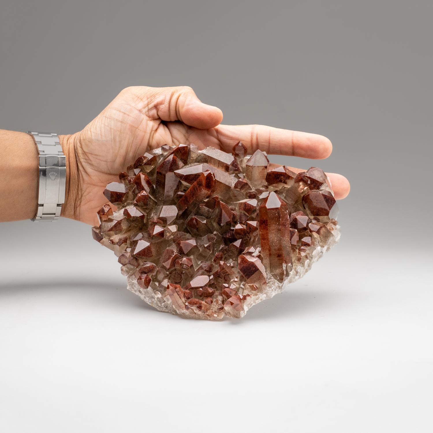Chinese Quartz with Hematite inclusions from Gongchen, Guangxi, China For Sale