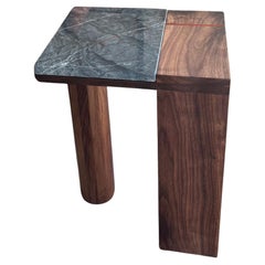 Quartzite and Walnut Table