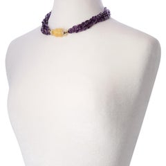 Quartzite Mini Basket Weave Necklace Pendant