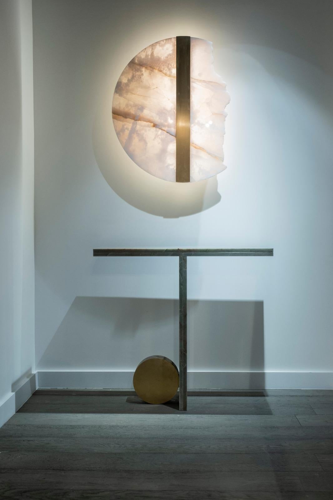 Quartzite Sculptural O Console by dAM Atelier For Sale 4