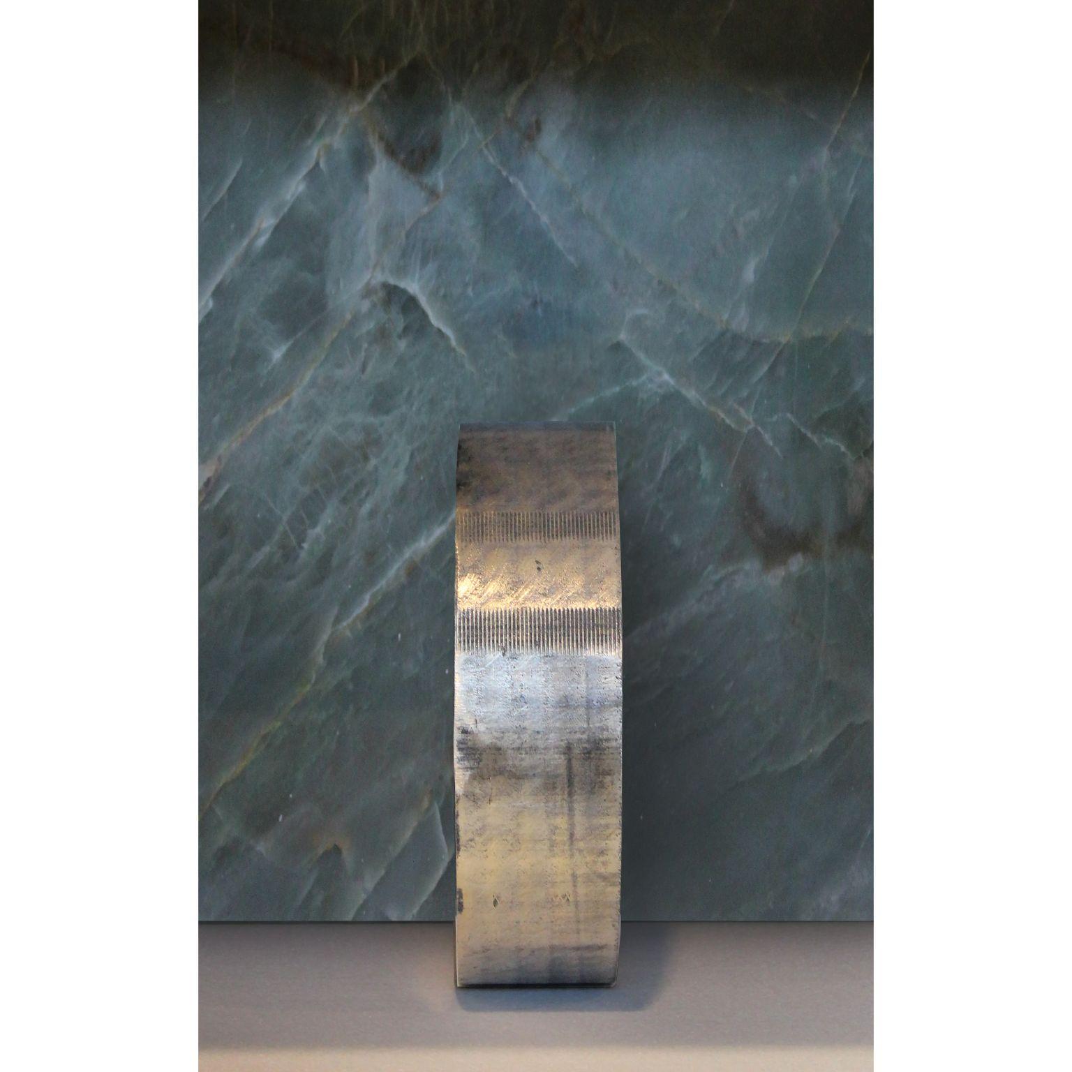 Onyx Quartzite Sculptural O Console by dAM Atelier