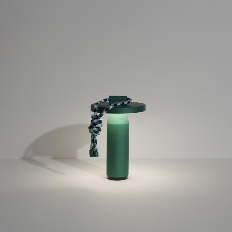 PETITE FRITURE Quasar, Outdoor Portable Lamp, Emerald Green, Designer Samy Rio For Sale 2