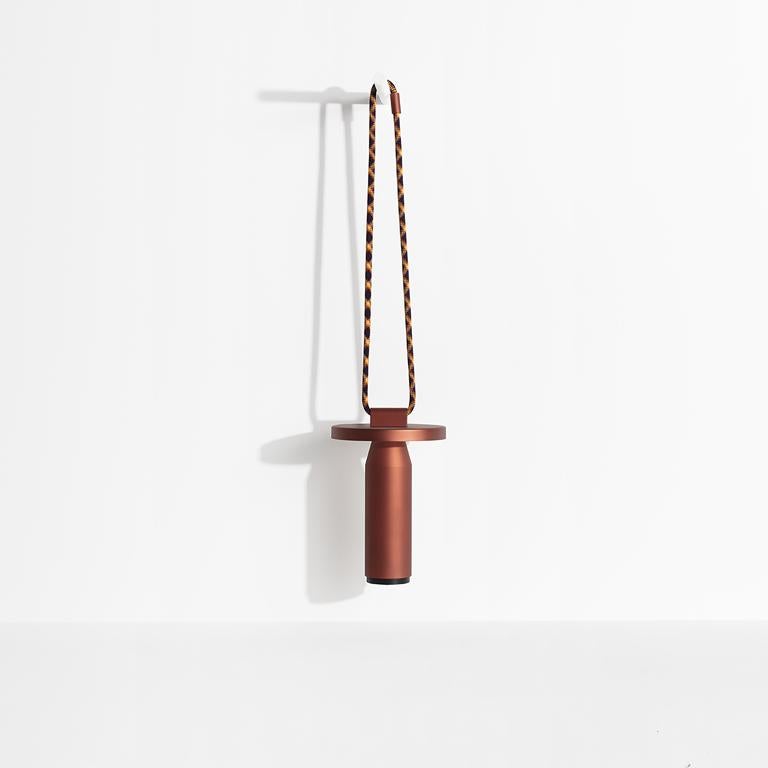 A portable lamp, Samy Rio's Quasar can follow you wherever you wish. This sleek, modern, unique portable lamp is the result of two years of research that gave birth to what is a quirky yet functional and sustainable design. Its name is a tribute to
