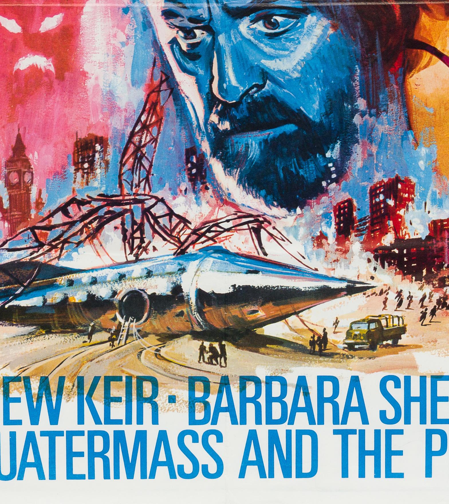 Quatermass and the Pit Original UK Film Poster, Tom Chantrell, 1967 In Excellent Condition In Bath, Somerset