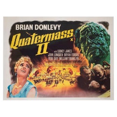 Vintage Quatermass II 1957 UK Quad Film Poster