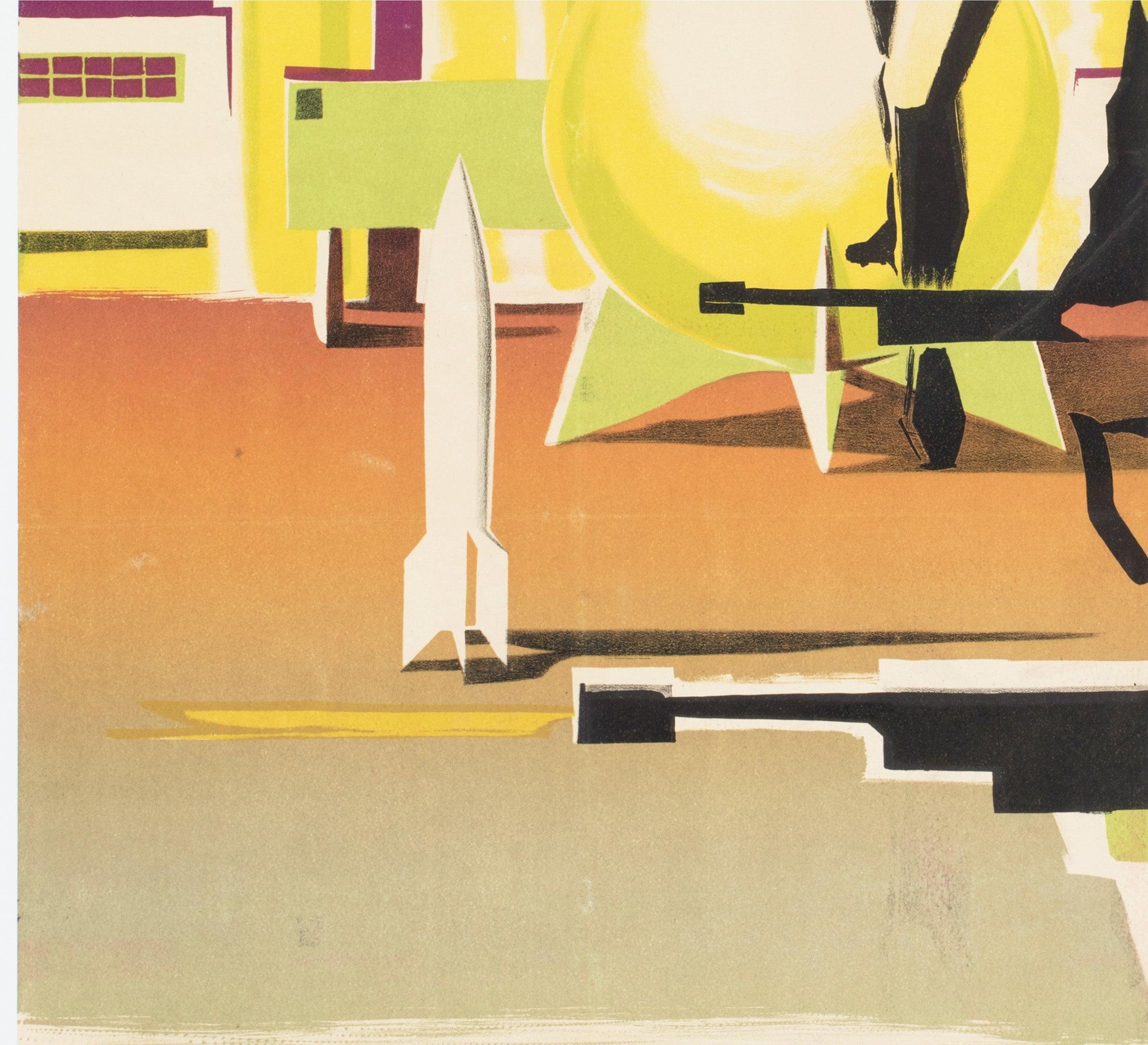 Quatermass II: Feind aus dem All 1958 Französisch Grande Film Poster, Clement Hurel (Leinen) im Angebot