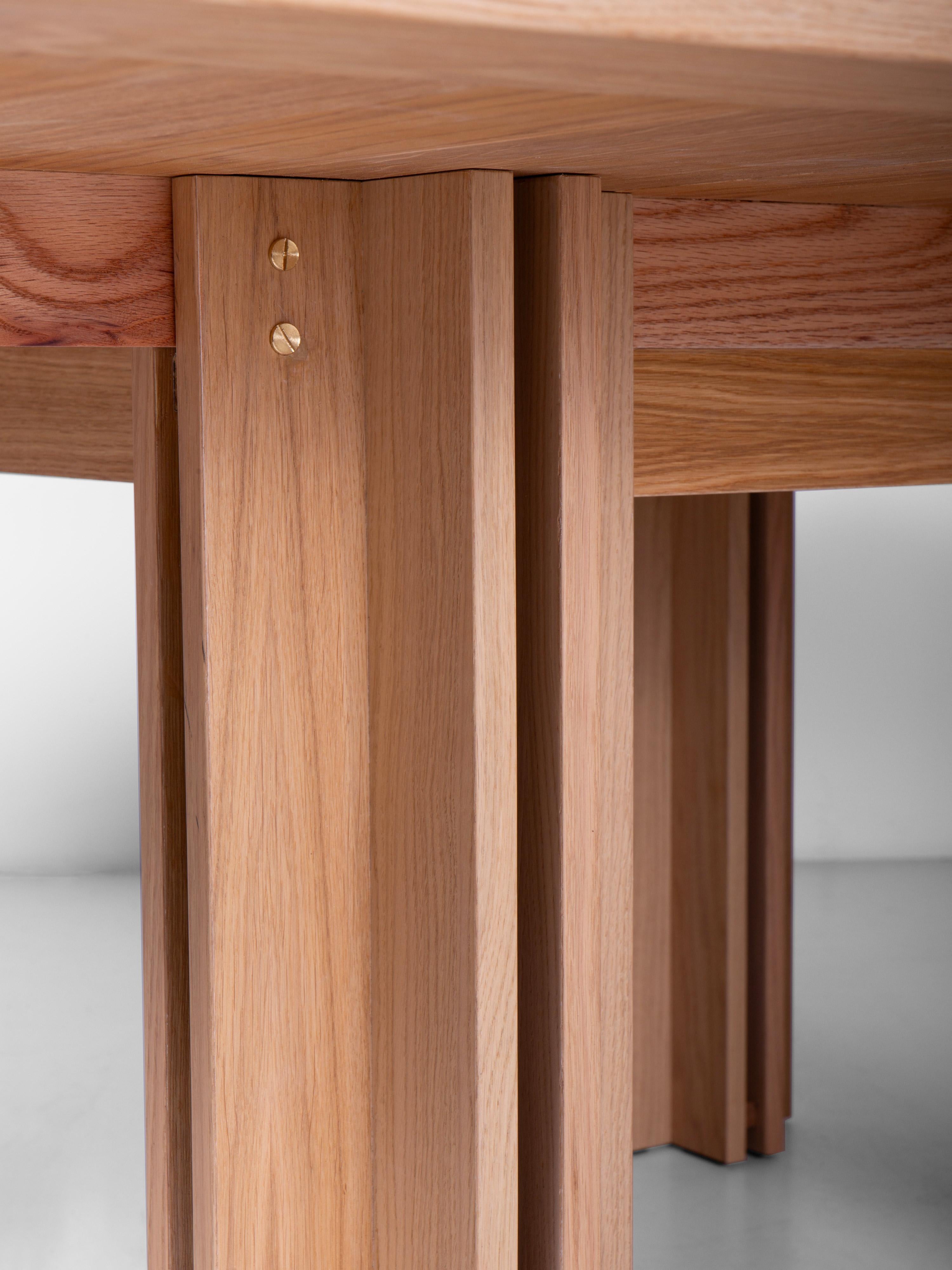 Mesa de madera Quatour de Carlo Scarpa, 1974 finales del siglo XX en venta