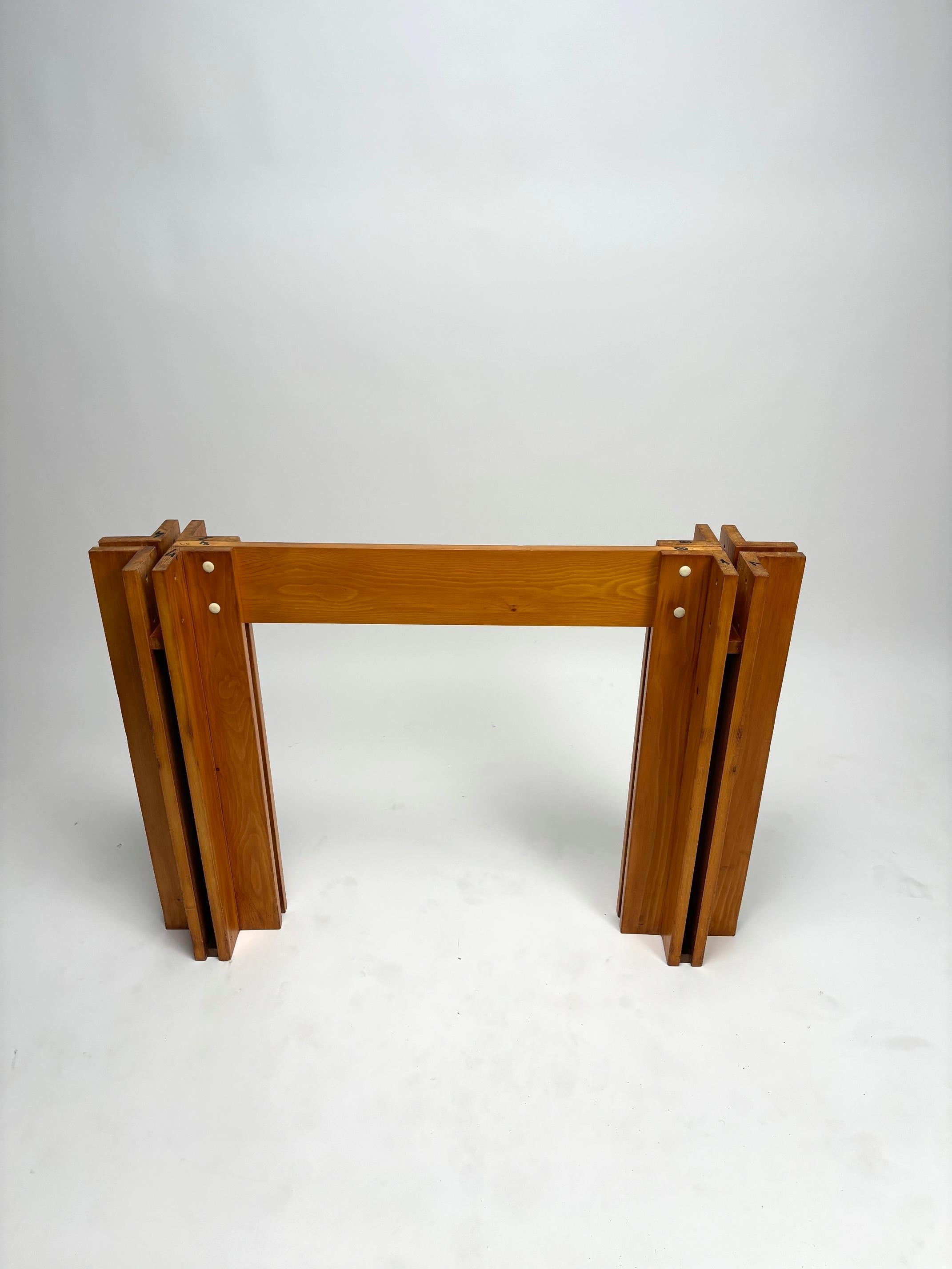 Fin du 20e siècle Table Quatour de Carlo Scarpa pour Gavina, Italie 1973 en vente