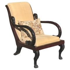 Quatrain para Dessin Fournir Sillón Serpiente Estilo Imperio Italiano