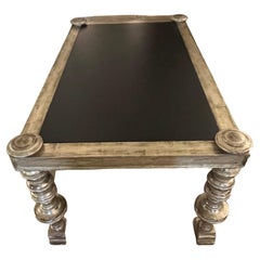 Quatrain for Dessin Fournir Tall Silver Leaf & Slate Coffee Table