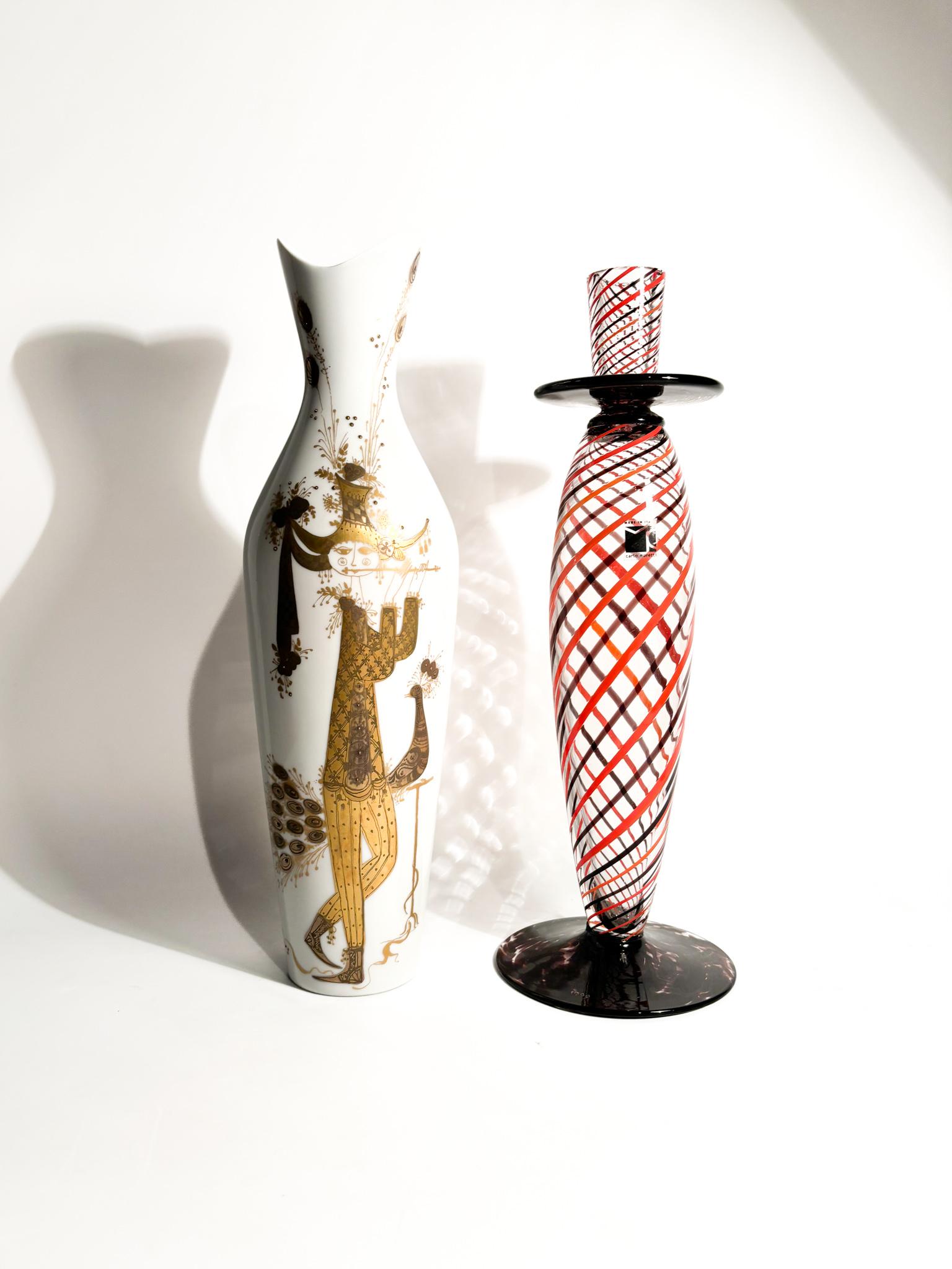 Quatre Couleurs Porcelain Vase by Rosenthal Studio Linie by Bjorn Wiinblad 1960s For Sale 4